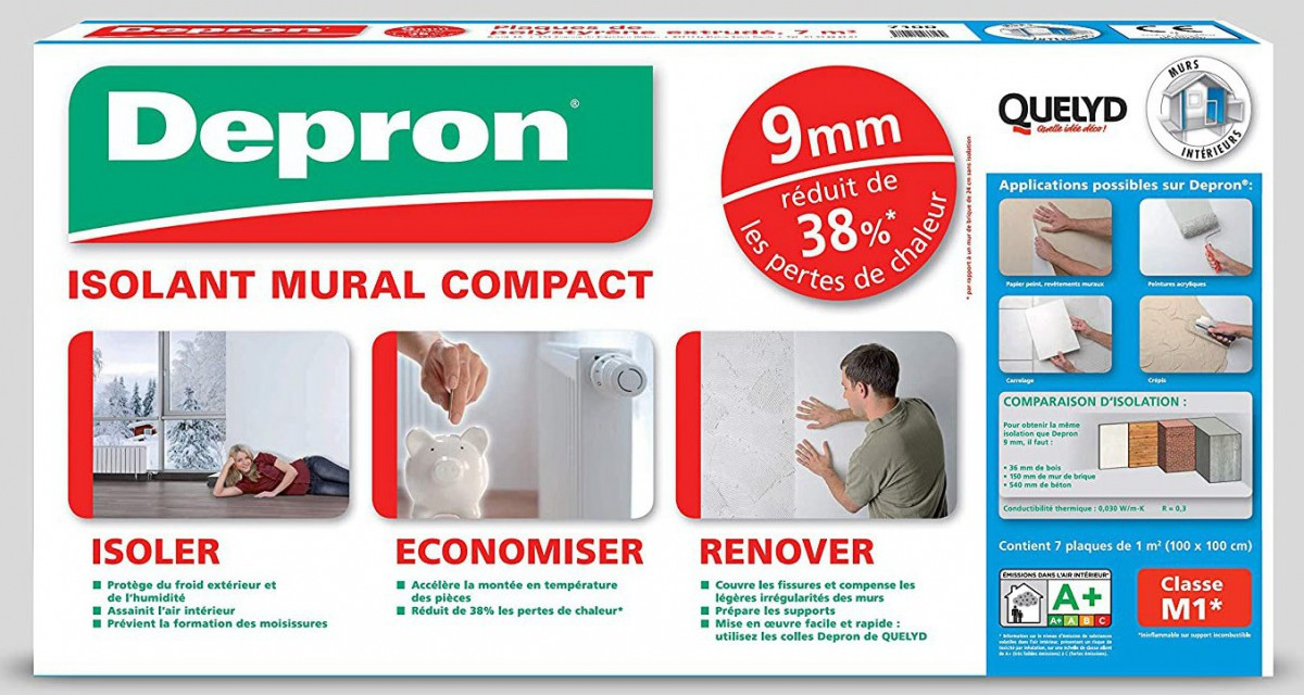 Quelyd Isolant mural Depron 9mm